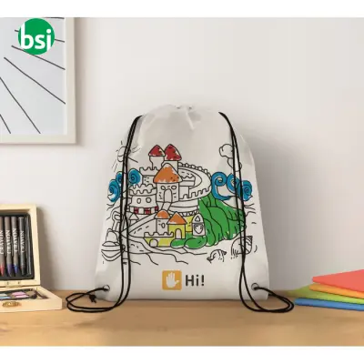 Non woven kids bag with pens - CARRYDRAW - Immagine 3