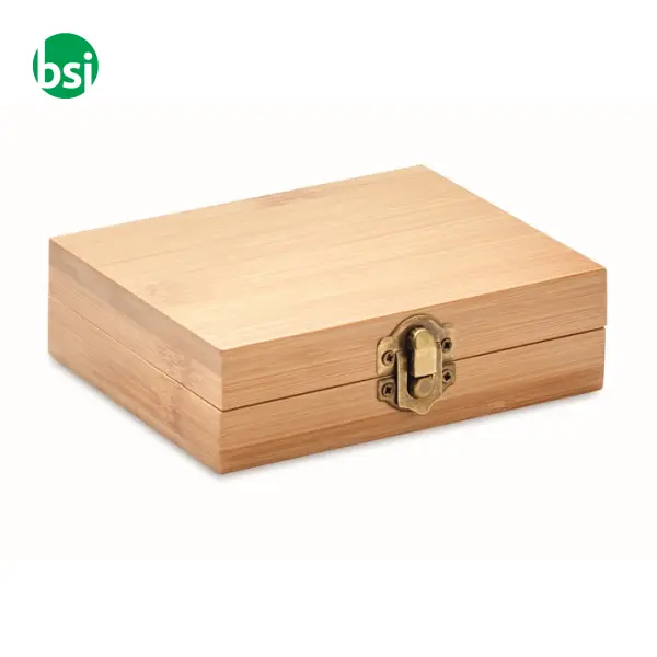 Whisky set in bamboo box - DUNDALK -  2