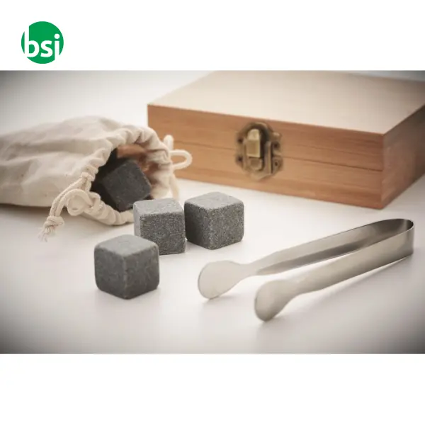 Whisky set in bamboo box - DUNDALK -  5