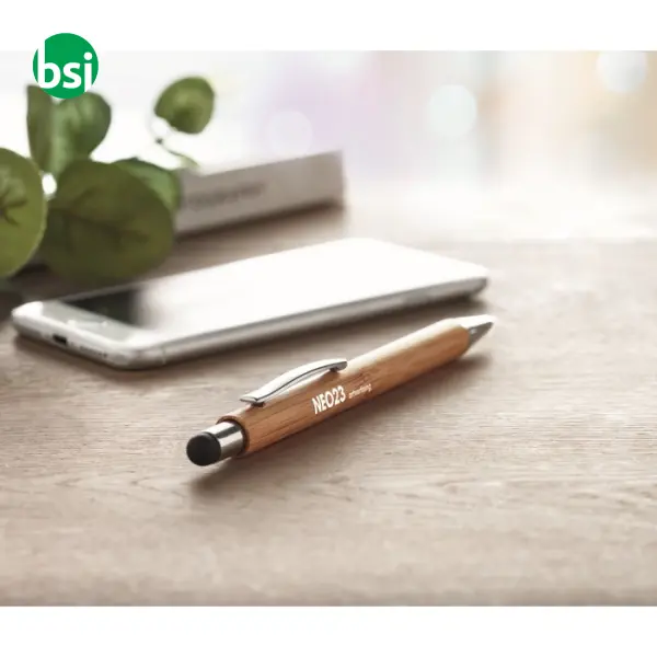 Bamboo stylus pen blue ink - BAYBA -  10