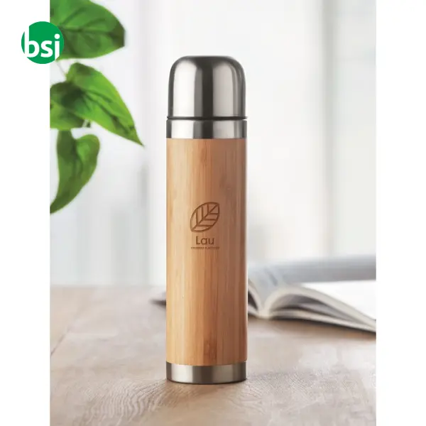 Thermoflask with bamboo cover - 400ml - CHAN BAMBOO -  3