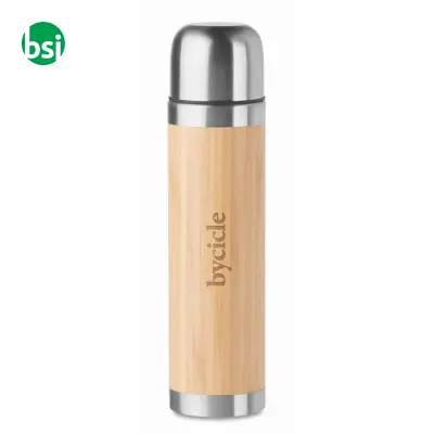 Thermoflask with bamboo cover - 400ml - CHAN BAMBOO - Immagine 5