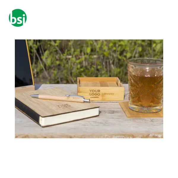 Bamboo coaster set Archer -  4