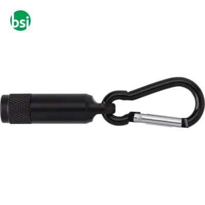 Aluminium mini torch with carabiner Tracy - Immagine 3