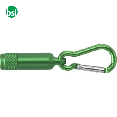 Aluminium mini torch with carabiner Tracy - Immagine 4