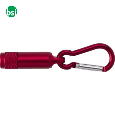 Aluminium mini torch with carabiner Tracy - Immagine 5