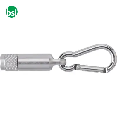 Aluminium mini torch with carabiner Tracy - Immagine 6