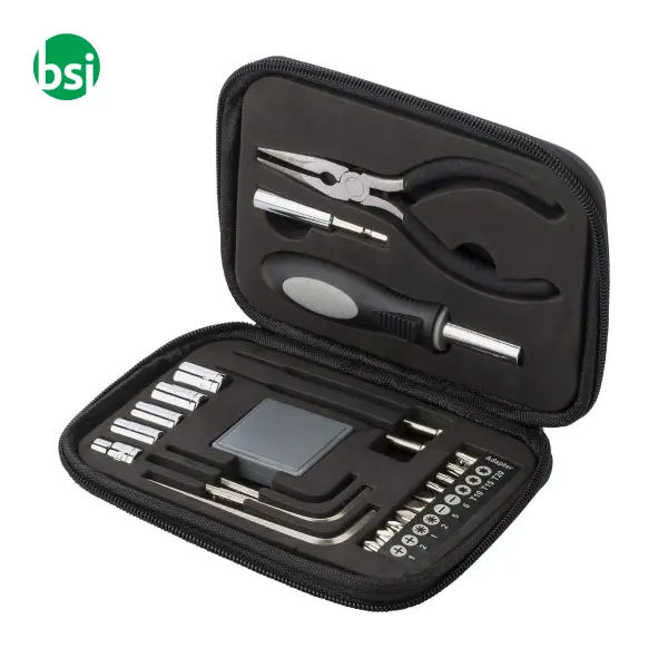 Bonded leather case tool kit Lani -  2