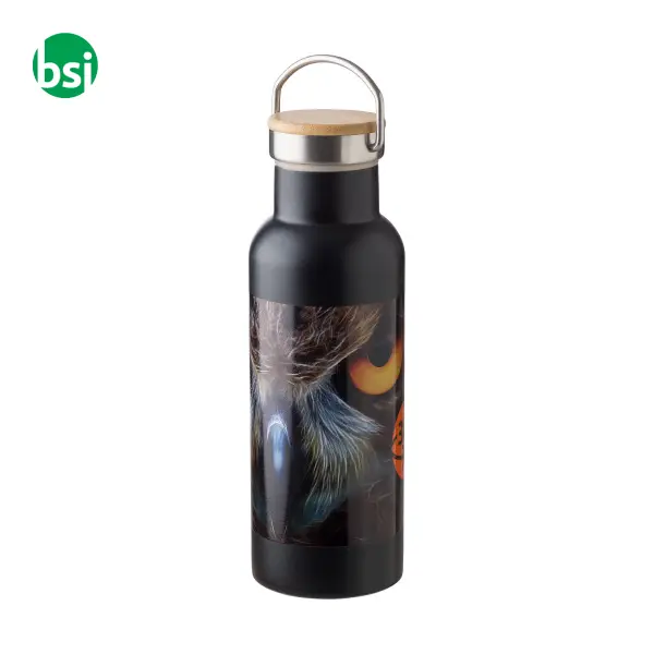 Stainless steel double-walled drinking bottle -  6