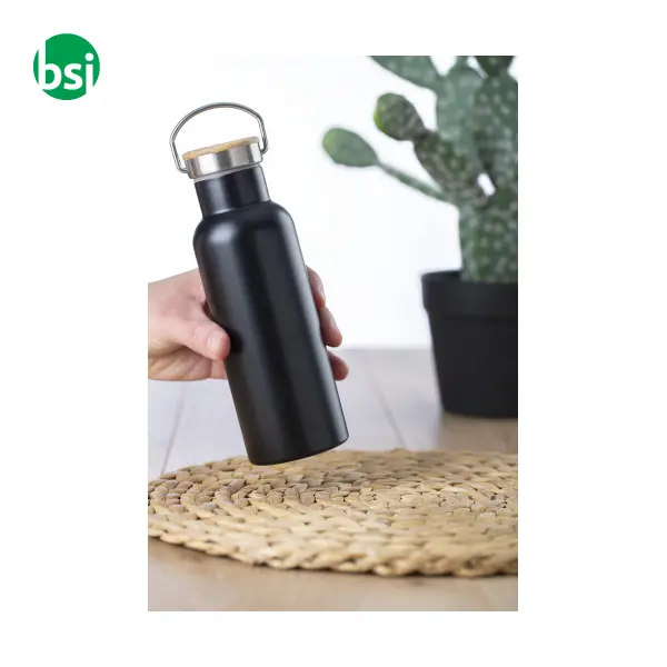 Stainless steel double-walled drinking bottle -  2