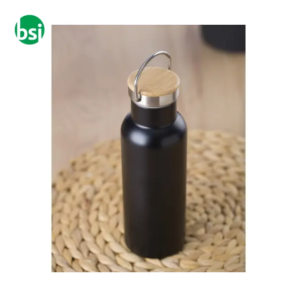 Stainless steel double-walled drinking bottle -  3