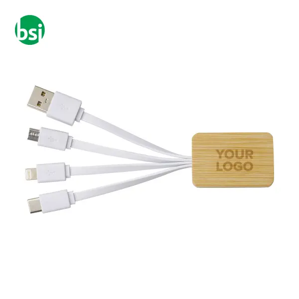Bamboo charging cable Brandan -  3