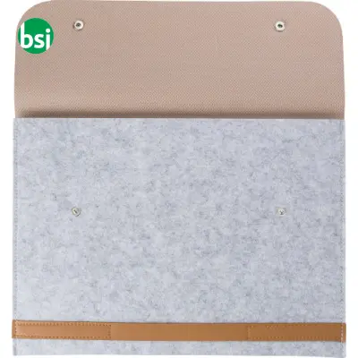 RPET felt laptop pouch Jonathan - Immagine 4