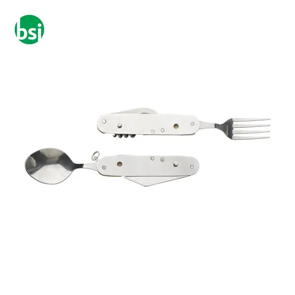 Bamboo multifunctional cutlery set Ainsley -  4