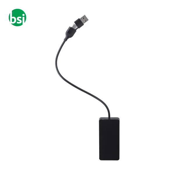 Recycled aluminium USB Hub Layton -  5