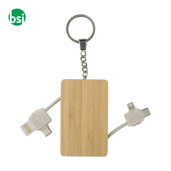 Bamboo keychain Bianca -  1