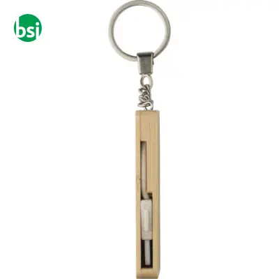 Bamboo keychain Bianca - Immagine 3
