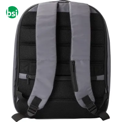 RPET polyester anti-theft laptop backpack - Immagine 3