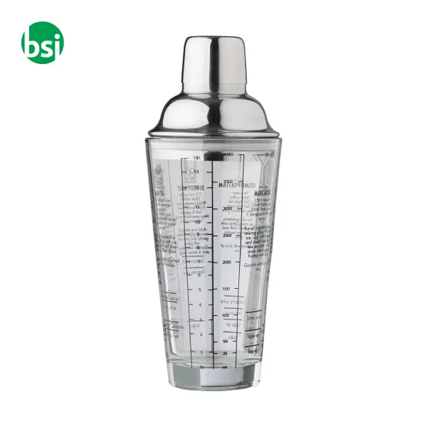 Glass cocktail shaker 400 ml Adela -  1