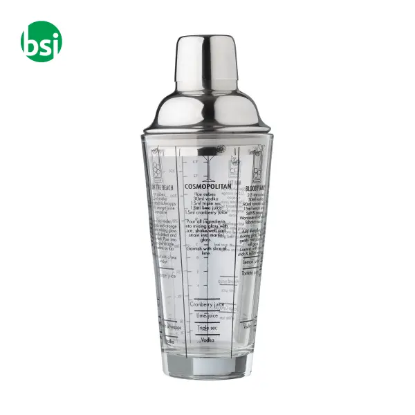 Glass cocktail shaker 400 ml Adela -  6