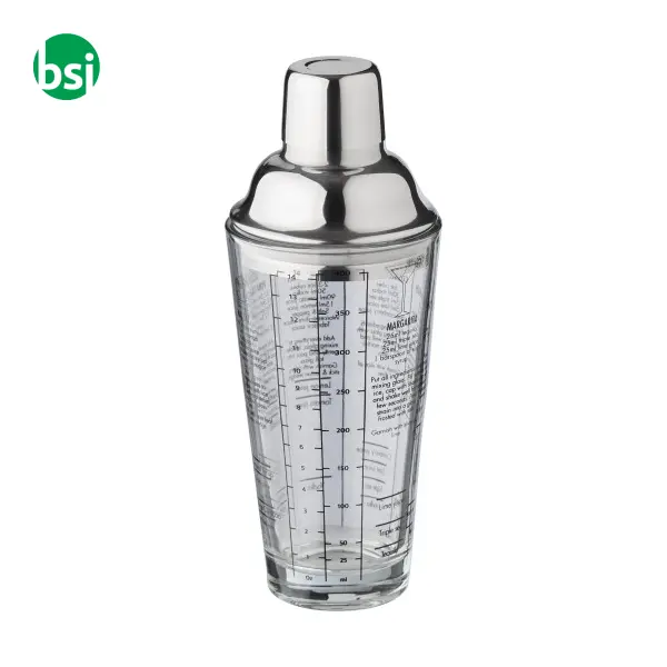 Glass cocktail shaker 400 ml Adela -  3