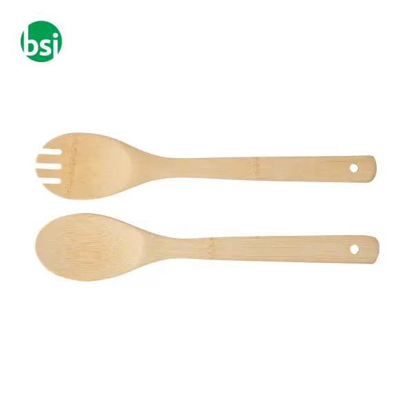 Bamboo salad cutlery Elara -  3