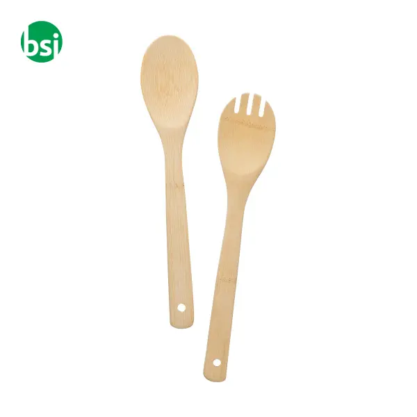Bamboo salad cutlery Elara -  1