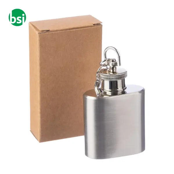 Stainless steel hip flask Julia -  5