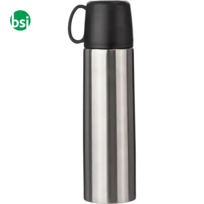 Stainless steel double-walled flask Jan - Immagine 5