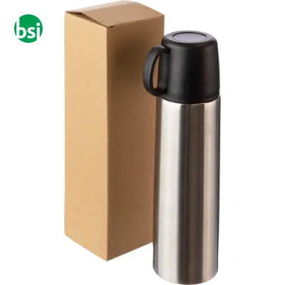 Stainless steel double-walled flask Jan - Immagine 6