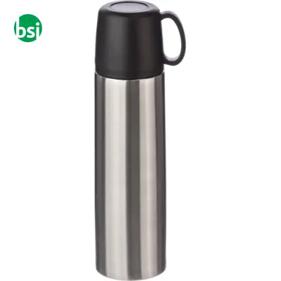 Stainless steel double-walled flask Jan - Immagine 3