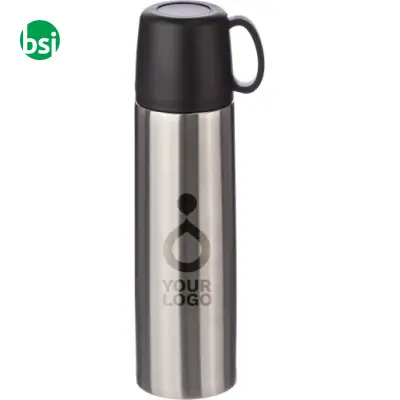 Stainless steel double-walled flask Jan - Immagine 7
