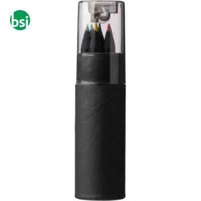 Recycled carton colored pencils set Beate - Immagine 4
