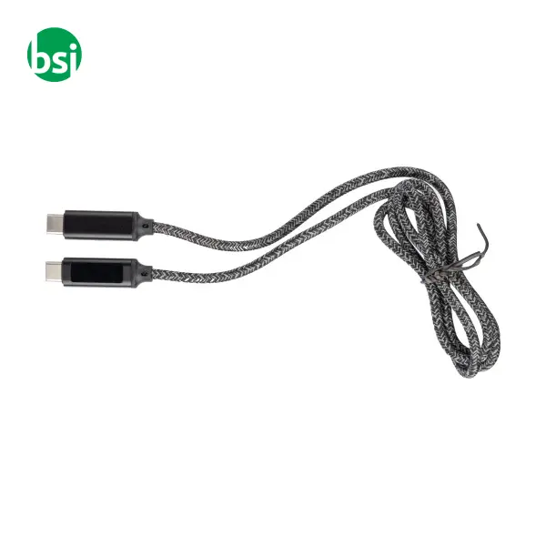 Nylon fabric charging cable 65W Claudia -  3