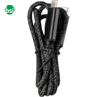 Nylon fabric charging cable 65W Claudia - Immagine 4