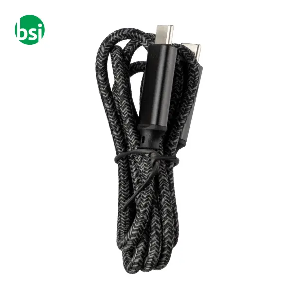 Nylon fabric charging cable 65W Claudia -  4