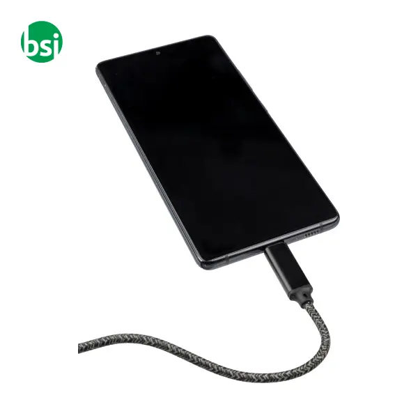 Nylon fabric charging cable 65W Claudia -  5