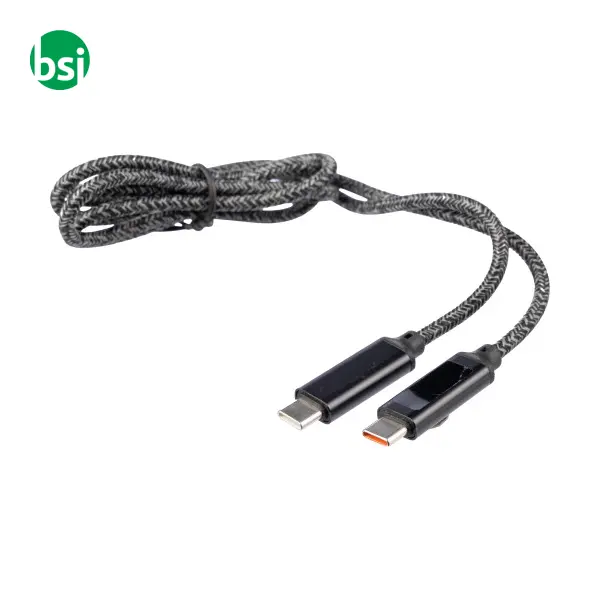 Nylon fabric charging cable 65W Claudia -  6