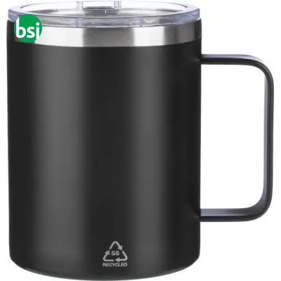 Stainless steel double-walled mug Renate - Immagine 2