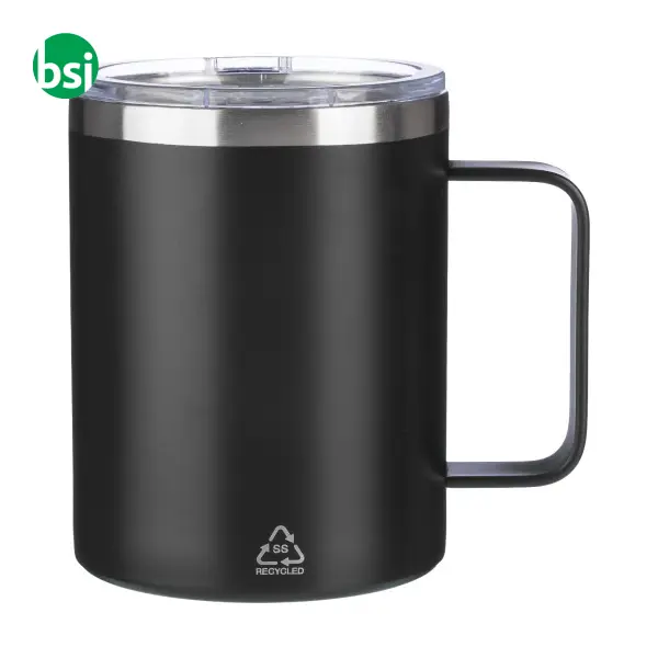 Stainless steel double-walled mug Renate -  2