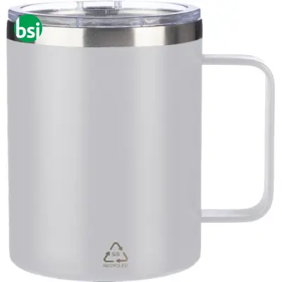 Stainless steel double-walled mug Renate - Immagine 3