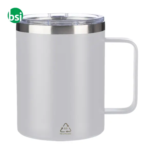 Stainless steel double-walled mug Renate -  3