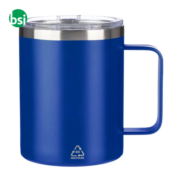 Stainless steel double-walled mug Renate -  8