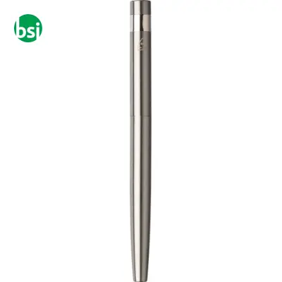Recycled stainless steel writing set Fritz - Immagine 3