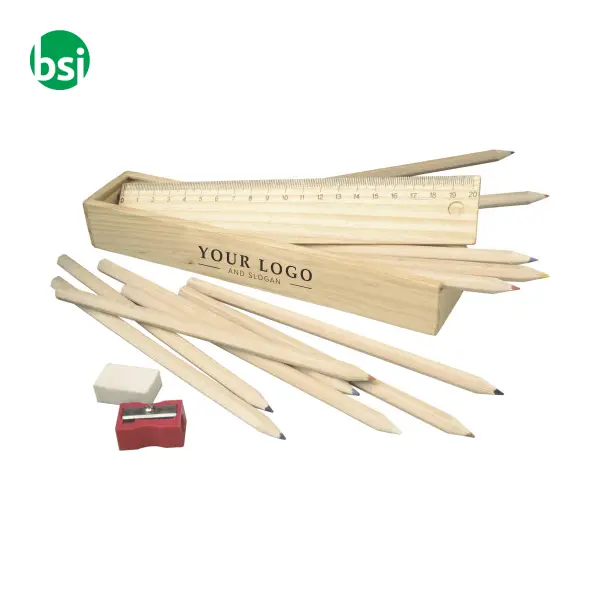 Wooden box with pencils Carmelita -  5