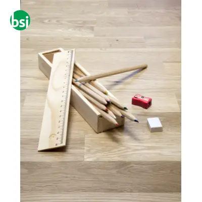 Wooden box with pencils Carmelita - Immagine 3