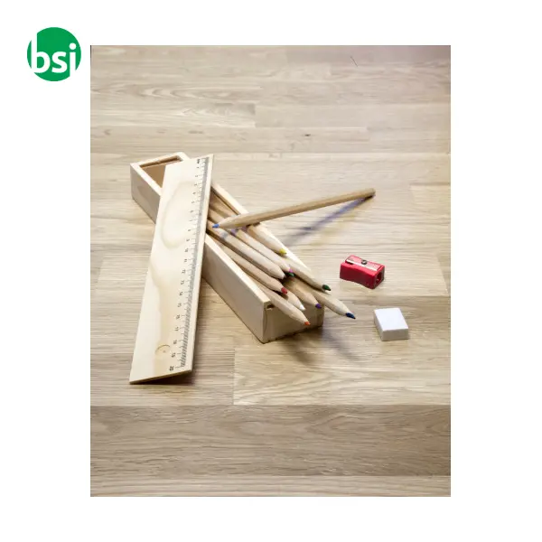 Wooden box with pencils Carmelita -  3