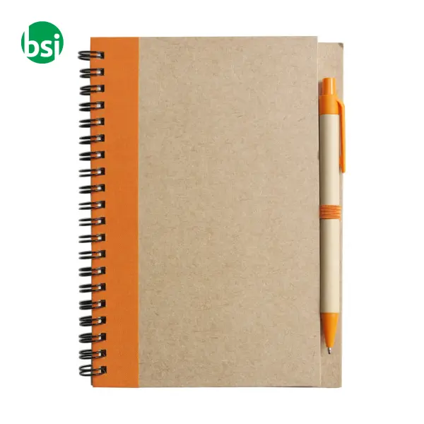 Wire bound notebook with ballpen. Stella -  11