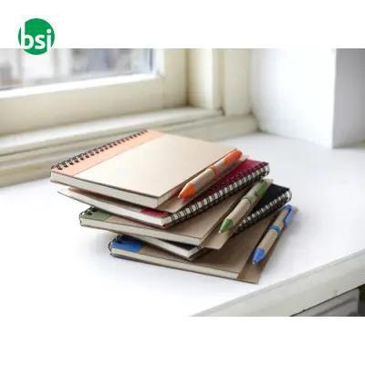 Wire bound notebook with ballpen. Stella - Immagine 2