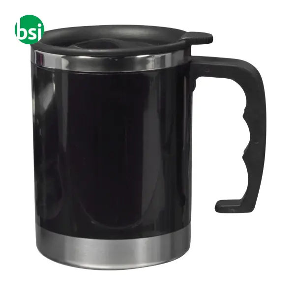 Stainless steel and AS double walled mug Gabi -  3
